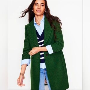 BODEN Chichester Textured Wool Coat Size 6P